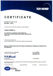 Certificate ISO 9001